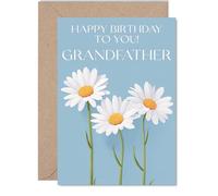Grandfather Birthday Card, Wild Daisies