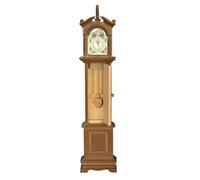 Grandfather Clock, 1/12 Scale Rustic Vintage Small, Victorian Doll House Furniture, for Kids Adults Tabletop Living Room Bedroom Kitchen Home Office