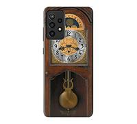 Grandfather Clock Antique Wall Clock Case Cover For Samsung Galaxy A72, Galaxy A72 5G