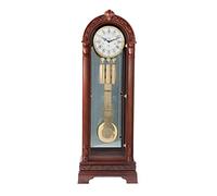 Grandfather Clock, Wooden Mantel Clock, Vintage Unique Silent Imitation Mechanical Gear Home Decor Bedroom Ornaments Clock with Pure Copper Inner Frame, Clock for Crafts Battery Operated Home & Office