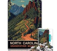 Grandfather Mountain SD 1000 Piece Jigsaw Puzzles for Adults & Teens,Educational Game Challenge Toy Wall Decoration Unique Birthday And Xmas Gifts 38x26cm