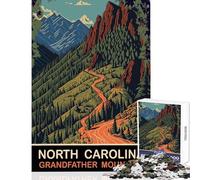 Grandfather Mountain SD Hard Jigsaw Puzzle for Adults 1000 Pieces Improve Attention Span And Focus Peaceful Relaxing Leisure Fun (38x26cm)