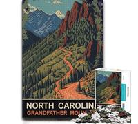 Grandfather Mountain SD Wooden Jigsaw Puzzle 300 Pieces, Adult Puzzle | Shared puzzle time - a practical indoor pastime at your own pace.