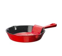 Grandfeu Red Cast Iron Frying Pan, 15.5Cm - Versatile And Stylish Cooking Essential