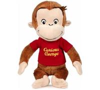 Grandi Giochi - Curioso ALS George Plush by George with Red T-Shirt 25 cm - CUU12000