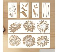 Grandi Stencil |Stencil riutilizzabili a forma di peer dipingere su legno, pareti, mobili, modelli da disegno artigianato, per Pittura Stenciil Foglie per Pareti Stenciill Parete di