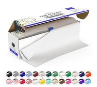 Grandipity Plastic Tablecloth Roll - 54" x300' White Plastic Table Cloths for Parties Disposable with Cutter Box - Cut to Size Disposable Tablecloth Plastic Table Cover for Rectangle & Round