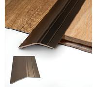 Grandismo® 15mm Self-Adhesive Angle Edge Trim Standard 3ft / 0.9metres / 90cm / 900mm Length Stick-Down Threshold Strip for Laminate/Tile Flooring - Bronze