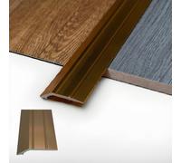 Grandismo® 7mm Self-Adhesive Angle Edge Trim Standard 3ft / 0.9metres / 90cm / 900mm Length Stick-Down Threshold Strip for Laminate/Tile Flooring - Bronze