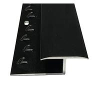 Grandismo® Carpet to Laminate/Tile/Wood Flooring - Prestige Luxury Trims Extra Long 9ft / 2.7m / 270cm / 2700mm - Threshold Strip Trim - Z Edge Metal Door Bar Exclusive Colours (Brushed Black)