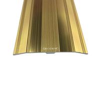 Grandismo® - Extra Wide Carpet Cover Threshold Strip - Extra Long 9ft / 2.7m / 270cm / 2700mm - 61mm Width - Screw Down - Flooring Trim Metal Doorbar - Gold