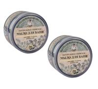 GRANDMA AGAFIA natural Siberian black soap for hair and body 37 herbs 500ml