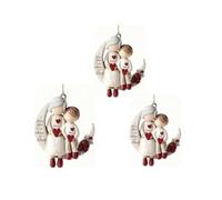 Grandma And Grandchild Moon Loves, I Love You to The Moon and Back Christmas Ornaments,Personalized 2D Acrylic Ornament,Custom Keepsake Gift for Grandmother, Christmas Birthday Gifts for Grandma, Kids