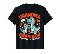 Grandma and Grandson A Bond That Can't Be Broken Dinosaur T-Shirt