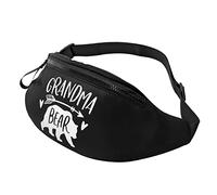 Grandma Bear Waist Bag Men's and Women's Adjustable Travel Chest Pack Outdoor Running Waist Bag