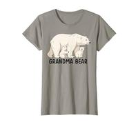 Grandma Bear with Two Cubs Siblings Polar Bear Family T-Shirt