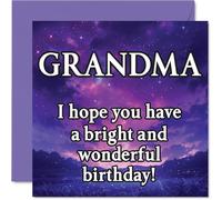 Grandma Birthday Card, Magical Night Sky