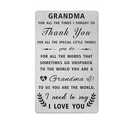 Grandma Birthday Gifts, Grandma Wallet Card Gifts from Grandchildren, I Love You Grandmother, Thoughtful Birthday Anniversary Card Gifts for Grandmom