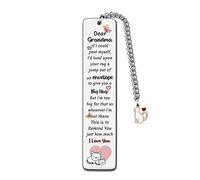 Grandma Bookmarks Christmas Gift Bookmark Nana Birthday Present I Love You Happy Retirement Appreciate Love Quotes Engraved Keepsakes Grandmother Mothers Day Gifts Ideas from Grandson Granddaughter