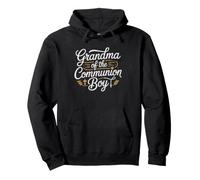 Grandma Communion Boy First Catholic Family Pullover Hoodie