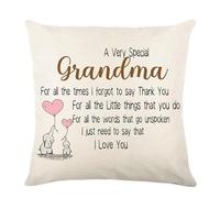Grandma Cushion Covers 45x45 Nanny Gifts from Granddaughter Grandson Nana Throw Pillow Covers Thanksgiving Birthday Gifts (A Very Special Grandma)