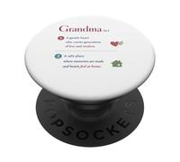Grandma Definition Gentle Heart mothers day Love Wisdom PopSockets Adhesive PopGrip