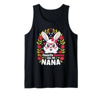 Grandma Easter My Favorite Bunnies Call Me Nana Cute Granny Tank Top
