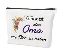 Grandma Gift Makeup Bag, Mother's Day Gift for Grandma, Gift for Grandma from Grandson, Grandma Gift Birthday, White, Grandma wie Dich zu haben