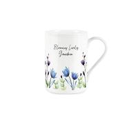 Grandma Gift Mug - Blooming Lovely White Floral Bone China Tea Coffee Present Gift Mug