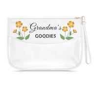 Grandma Gifts from Grandchildren Clear Makeup Bag Mothers Day Gift for Grandma Nana Gigi Cosmetic Bag Grandmother Thanksgiving Christmas Birthday Present Travel Toiletry Pouch