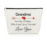 Grandma Gifts from Grandchildren Makeup Bag Nana Gift Thank You Gift for Grandmother Grandma Retirement Gifts Birthday Gifts for Nana Gigi Mimi Christmas Mother's Day Gift Travel Cosmetic Pouch