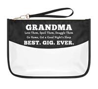 Grandma Gifts from Grandkids PVC Makeup Bag Mothers Day Gifts from Granddaughter Grandson Clear Cosmetic Bag Christmas Birthday Retirement Gift for Grandma Gigi Mimi Nana Granny Travel Toiletry Pouch