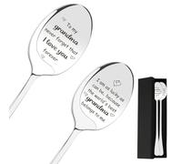Grandma Gifts,Gifts for Grandma,Grandma Mothers Day Gift,Grandma Birthday Gifts,Great Grandma Gifts,Grandma Gifts from Grandchildren,Nanny Gifts,Presents for Grandma Christmas,2 Engraved Coffee Spoons