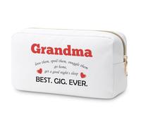 Grandma Gifts Makeup Bag Best Grandma Ever Gifts for Grandmother Grandma Gift from Granddaughter Grandson Nana Birthday Gift Cosmetic Bag Christmas Thanksgiving Gift for Mimi Gigi Granny Travel Pouch