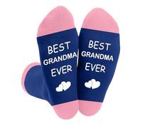Grandma Gifts,Presents for Grandma Christmas Xmas Birthday Personalised Mothers Day Mother's Day Valentines Anniversary Funny Gifts for Nana Grandparents Gift Ideas Novelty Socks from Grandchildren