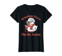 Grandma Goose On The Loose Funny Nana Mimi Animal Women T-Shirt