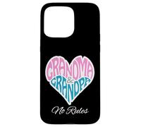 Grandma Grandpa Heart No Rules Loving Family Case for iPhone 15 Pro Max