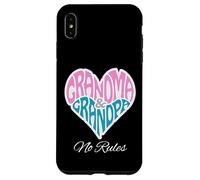 Grandma Grandpa Heart No Rules Loving Family Case for iPhone XS Max