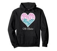 Grandma Grandpa Heart No Rules Loving Family Pullover Hoodie