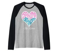 Grandma Grandpa Heart No Rules Loving Family Raglan Baseball Tee