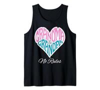 Grandma Grandpa Heart No Rules Loving Family Tank Top