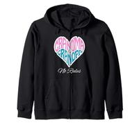Grandma Grandpa Heart No Rules Loving Family Zip Hoodie