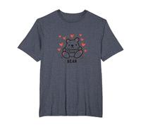 Grandma Great Bear: Adorable Cartoon for Loving Nanas T-Shirt, Men's Big and Tall, Heather Blue, 2X Tall