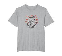 Grandma Great Bear: Adorable Cartoon for Loving Nanas T-Shirt, Men's Big and Tall, Heather Grey, 2X Tall