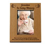 Grandma In Loving Memory Remembrance Portrait Wooden Photo Frame Gift (5 x 7 Inch)