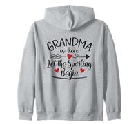 Grandma Is Here Let The Spoiling Begin Zip Hoodie