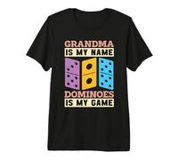 Grandma is My Name Dominoes is My Game Board Game Dominoes Premium T-Shirt