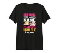 Grandma is My Name Playing Ukulele is My Game Player Premium T-Shirt