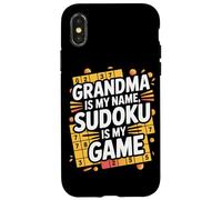 Grandma Is My Name Sudoku Is My Game Case for iPhone X/XS