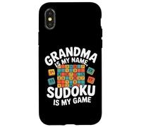 Grandma Is My Name Sudoku Is My Game Case for iPhone X/XS